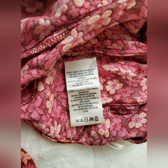 Free People Arlo Ditsy Floral Print Timeless Jumpsuit NWOT Size XS Boho Chic - Picture 6 of 14